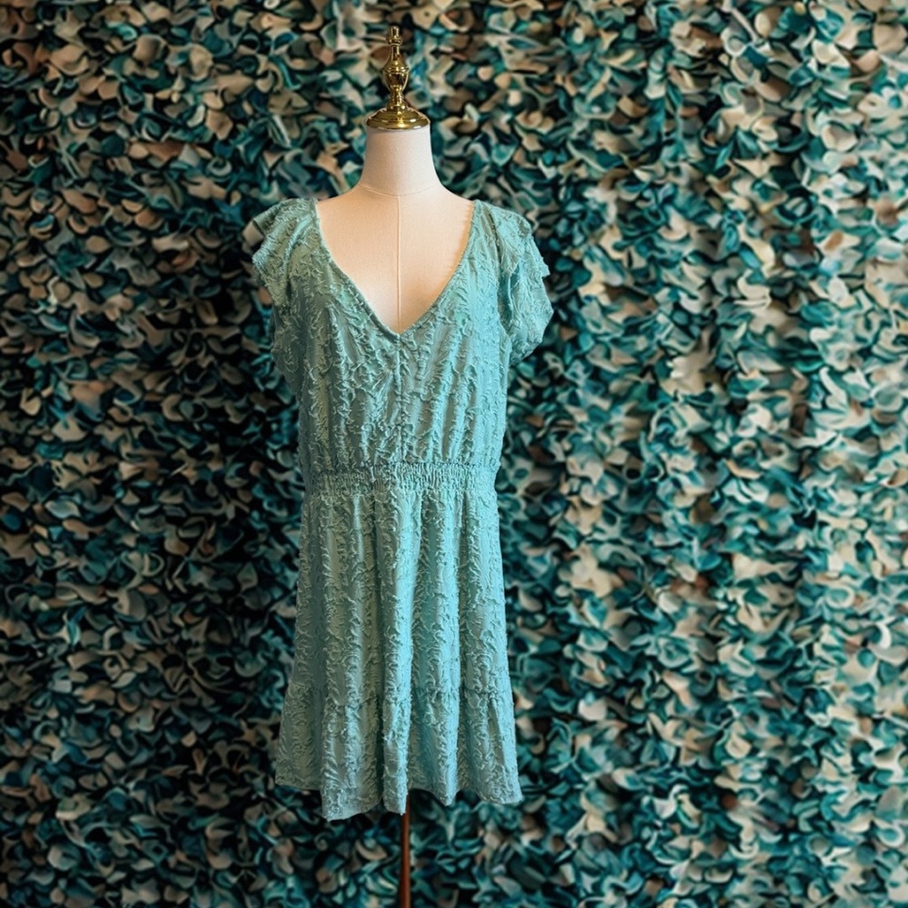 LC Lauren Conrad Teal Mini Dress